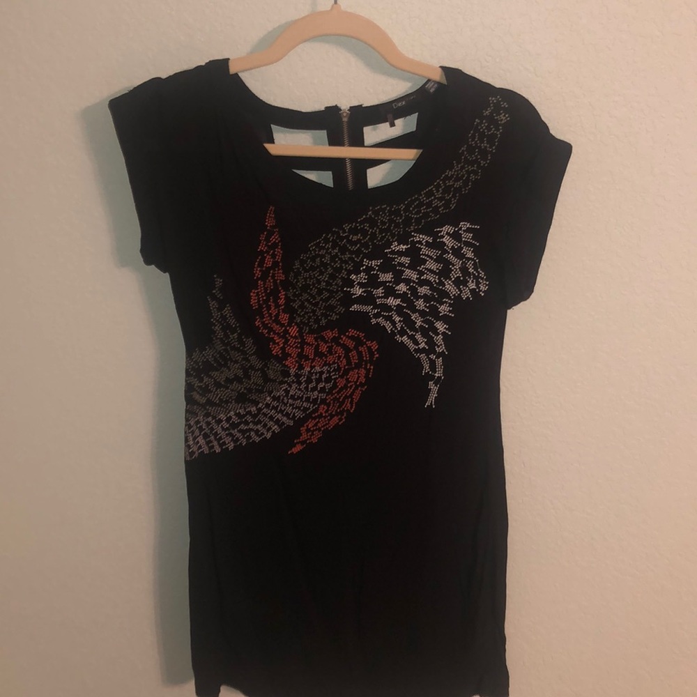 Black Dress with Cut-Out